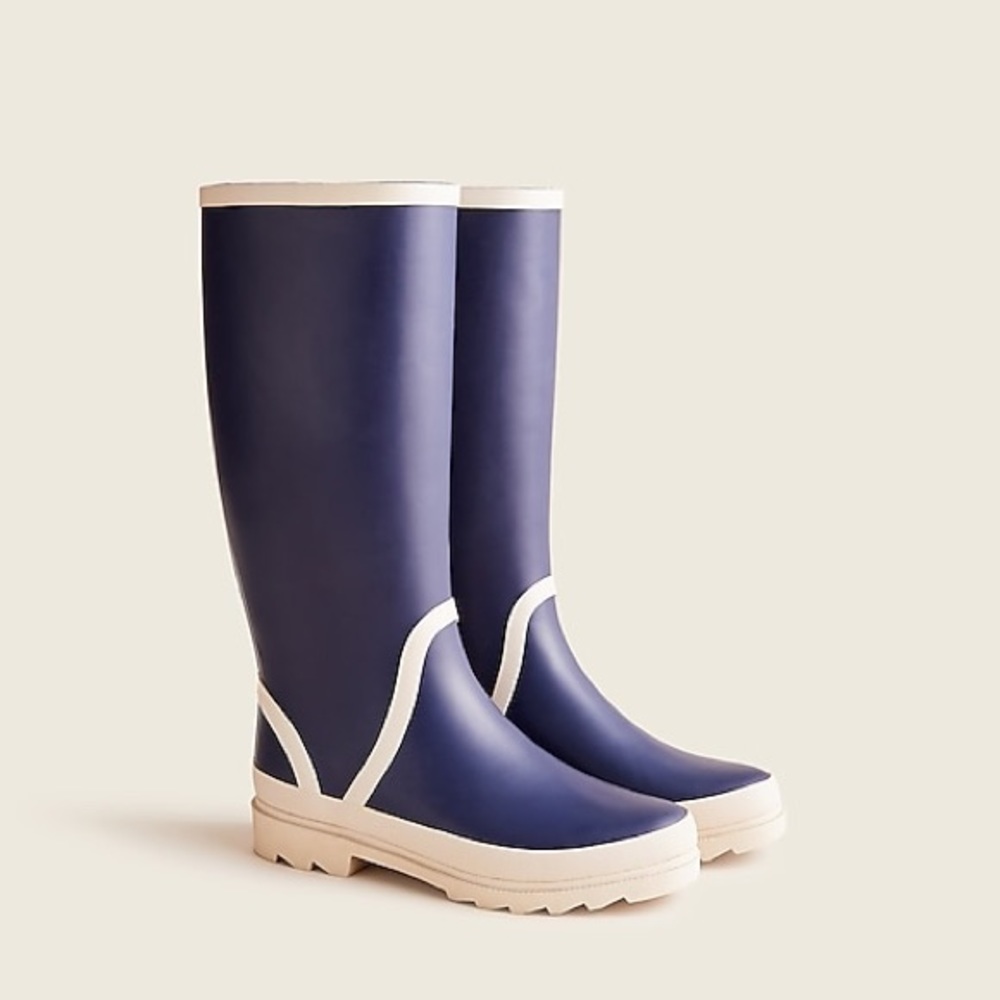 J.Crew Tall lug-sole rain boots BA185